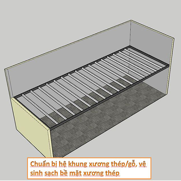 hướng dẫn thi công sàn chịu lực gác lửng
