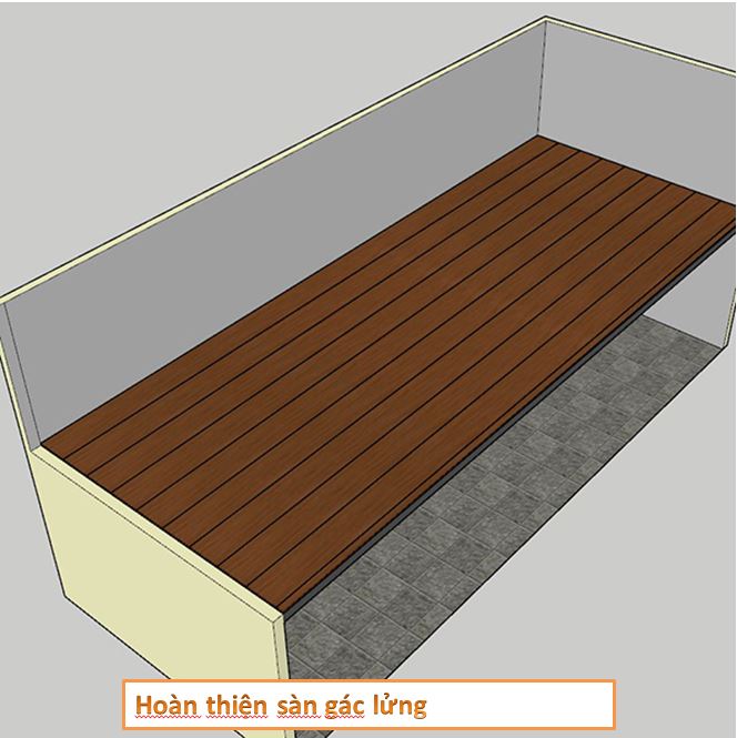 cách thi công sàn nhựa chịu lực gác xép