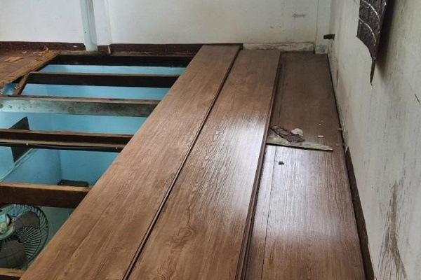 thi công sàn nhựa chịu lực làm gác xép